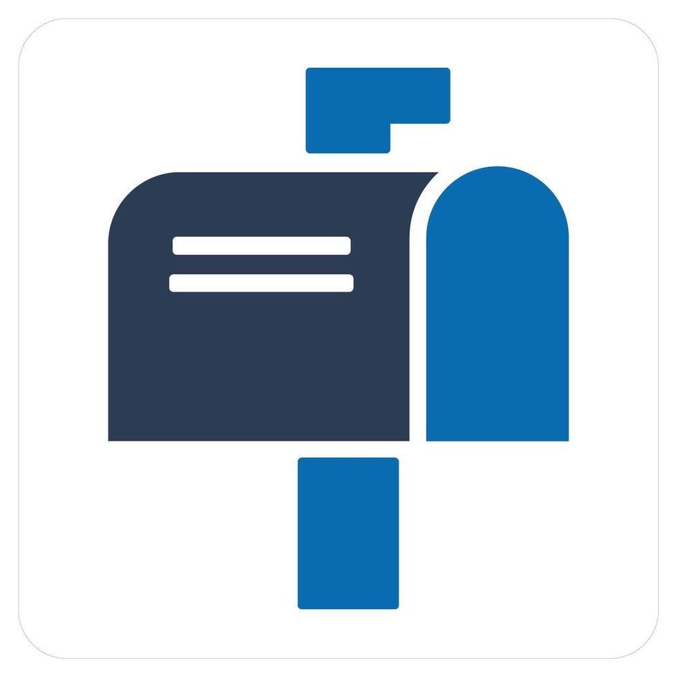 Post Card and letter icon concept vector