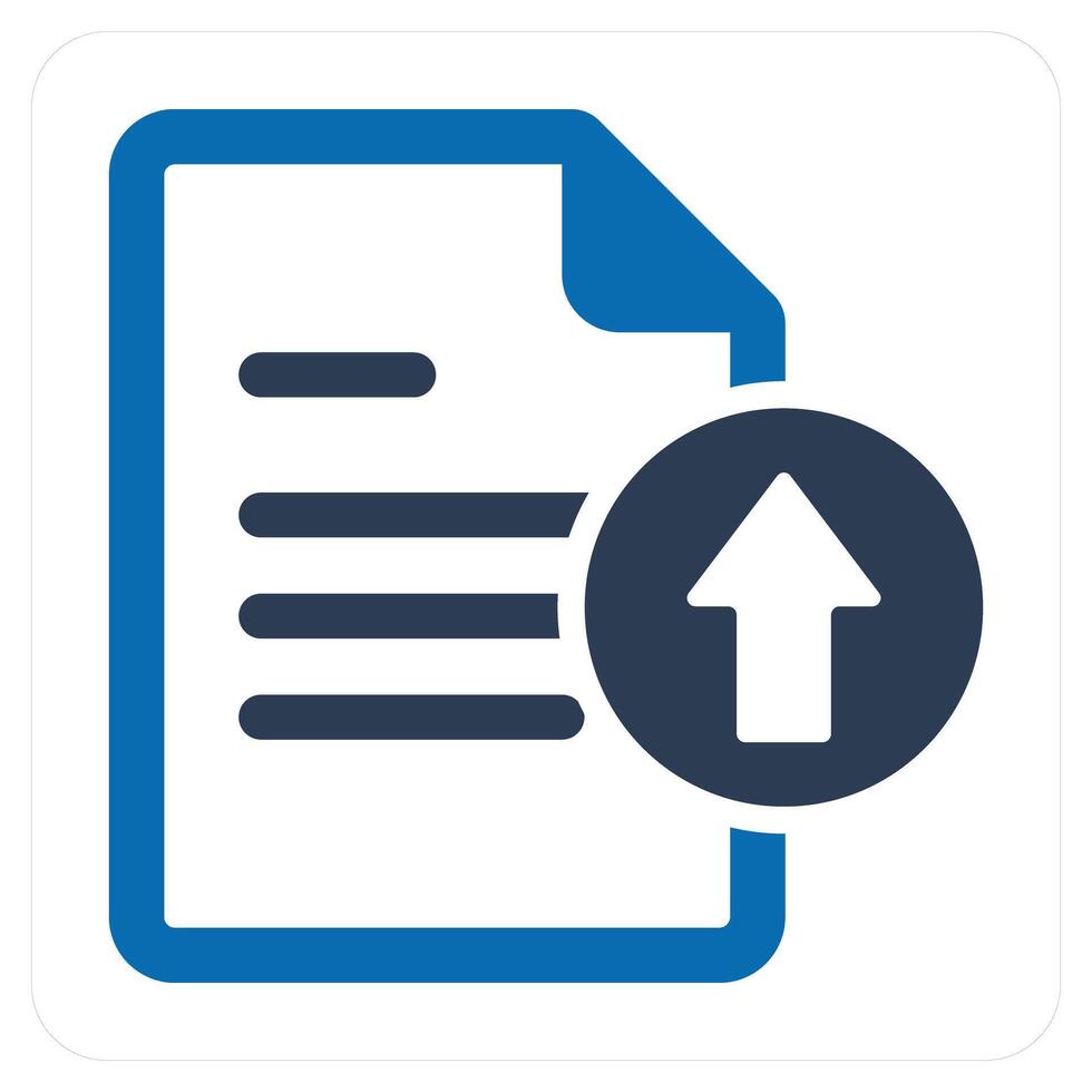 Upload File and upload icon concept vector