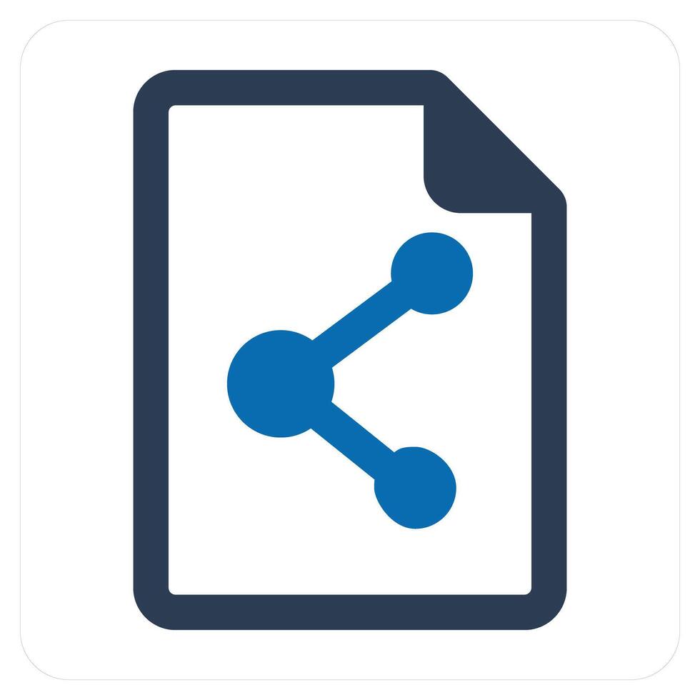 Share Document and offer icon concept vector