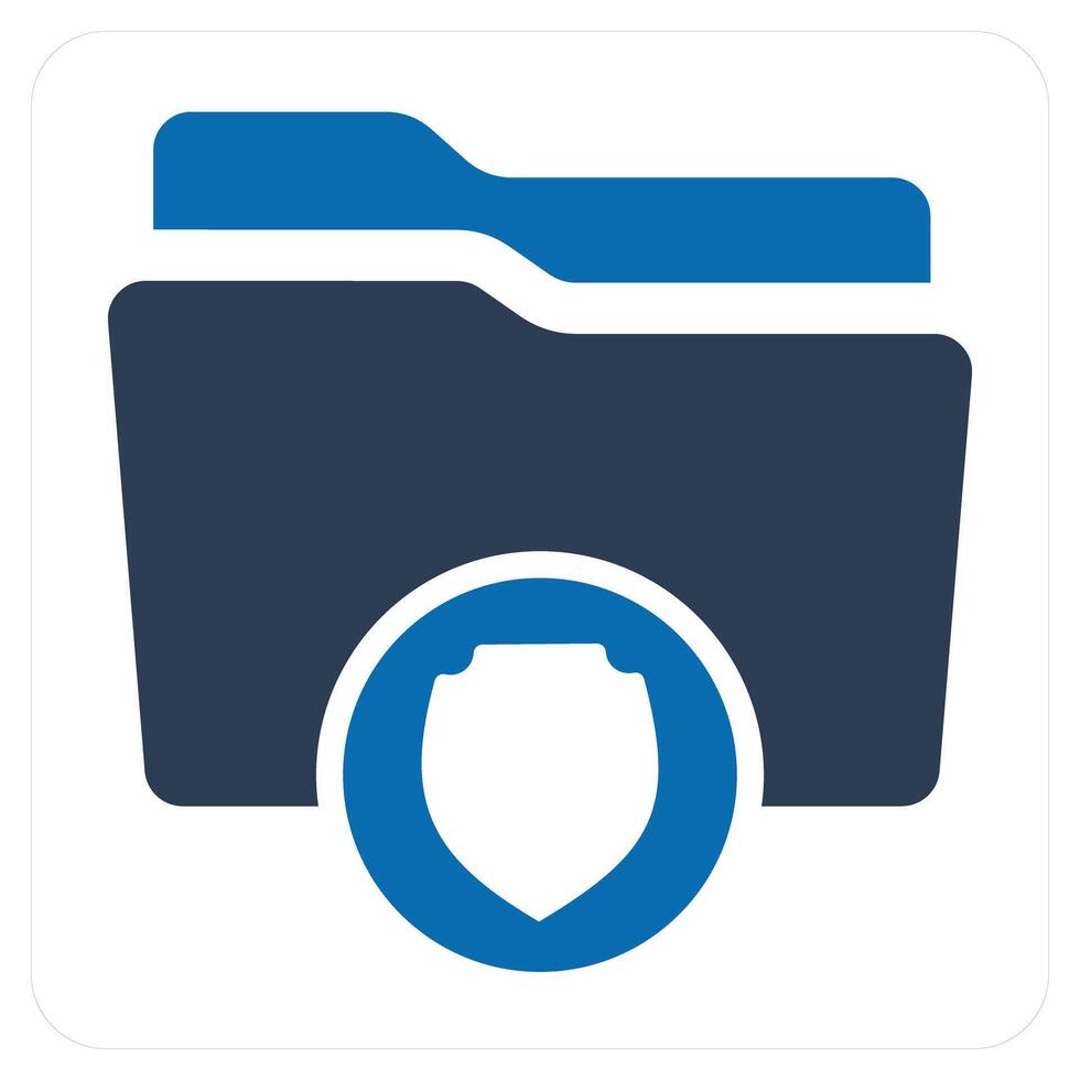 Folder Security and folder lock icon concept vector