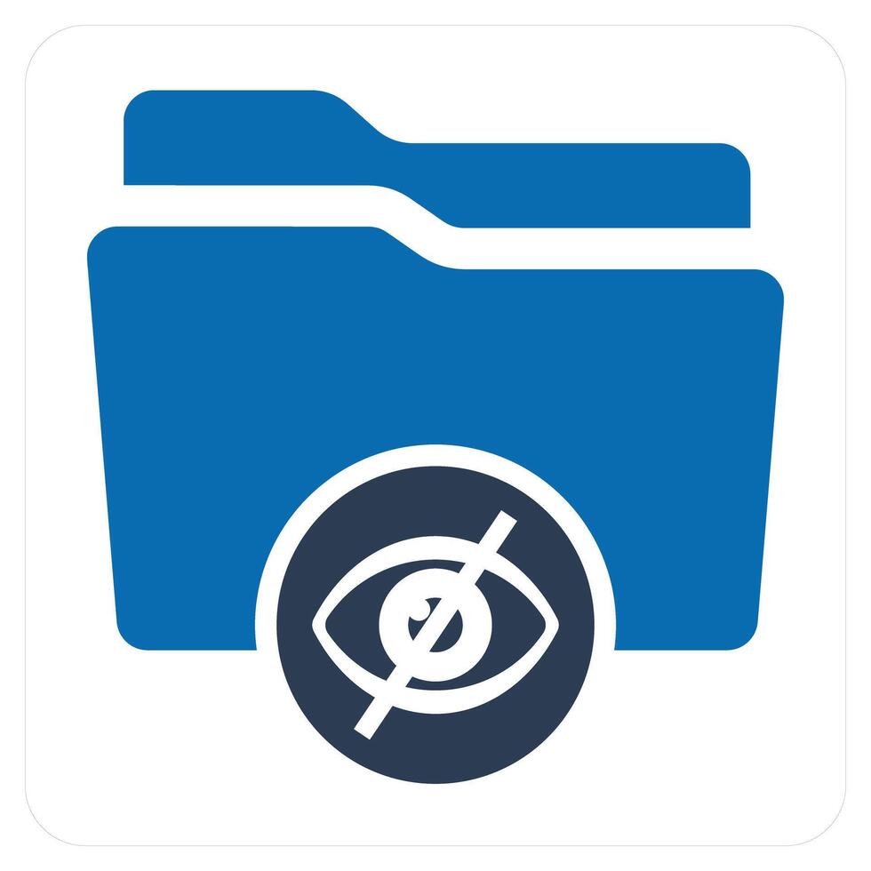 Invisible Folder and files icon concept vector