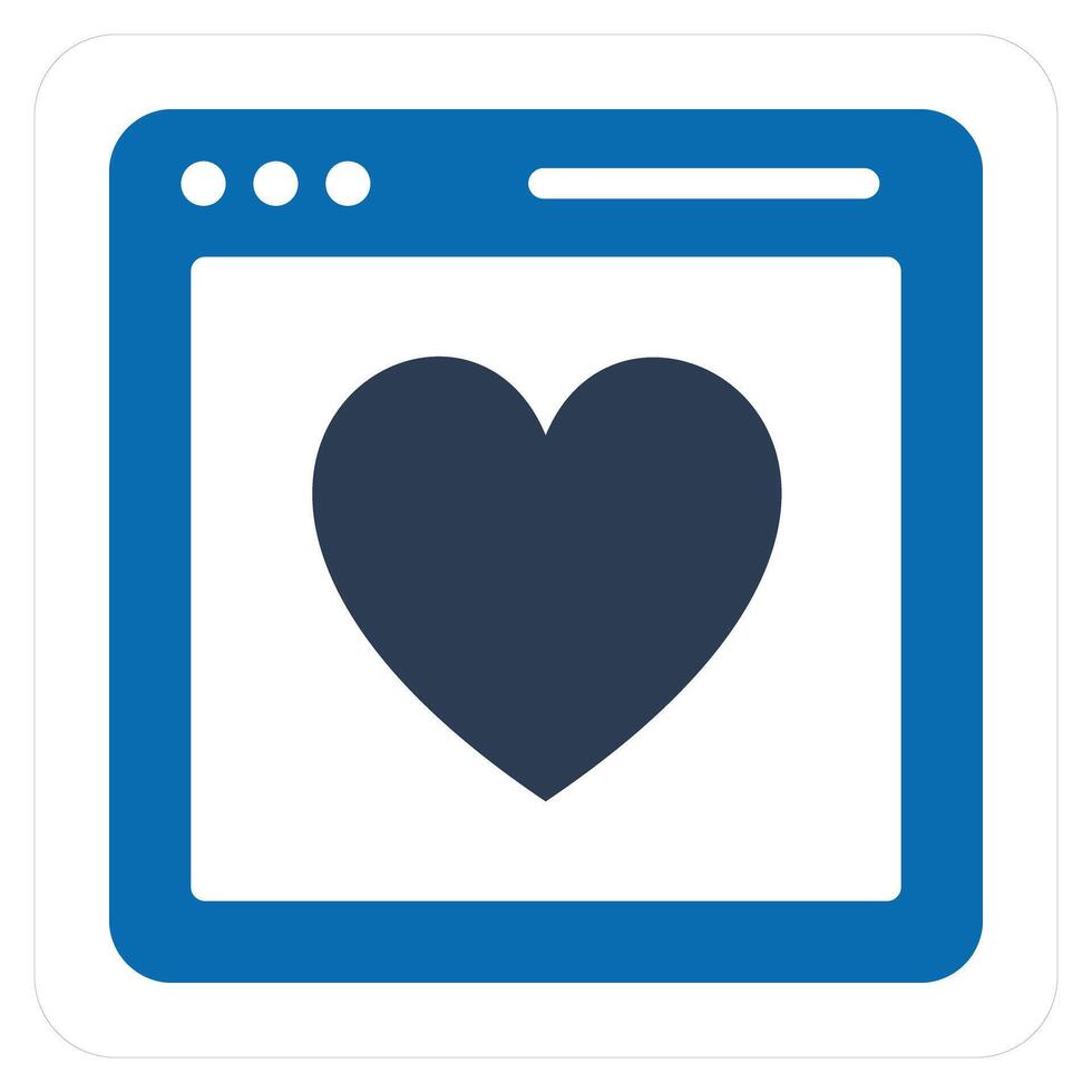 Favorite Webpage and page icon concept vector