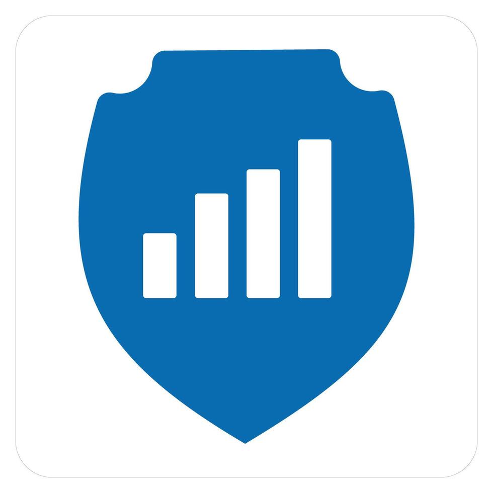 Graph Security and data icon concept vector