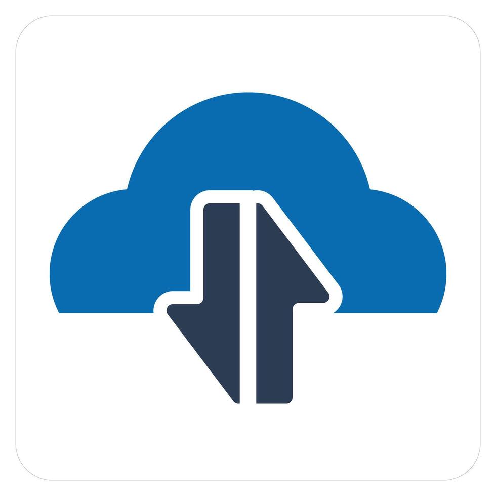 Synchronize Cloud and sync icon concept vector