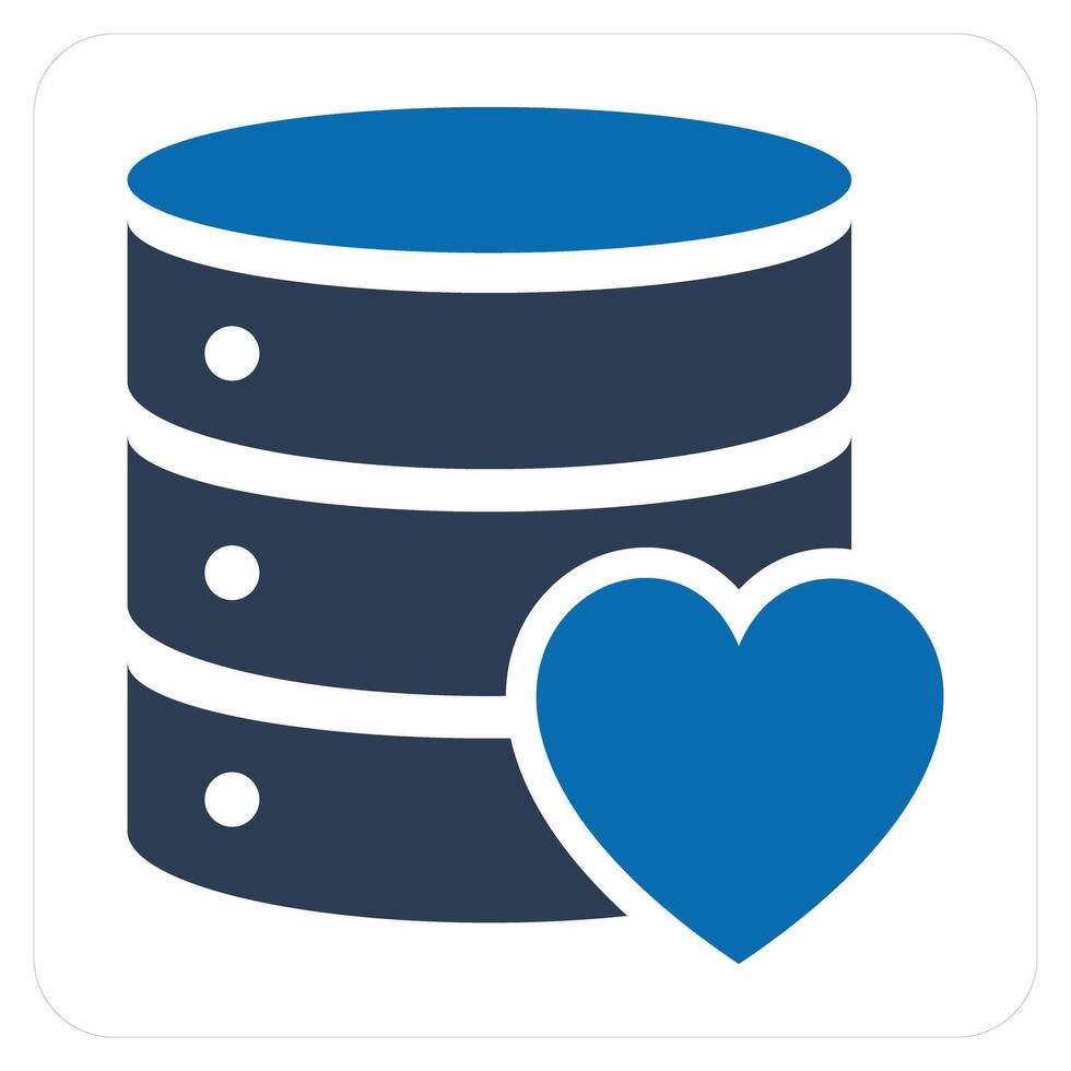 Favorite Server and like icon concept vector