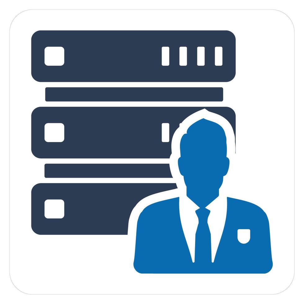 Server Owner and owner icon concept vector