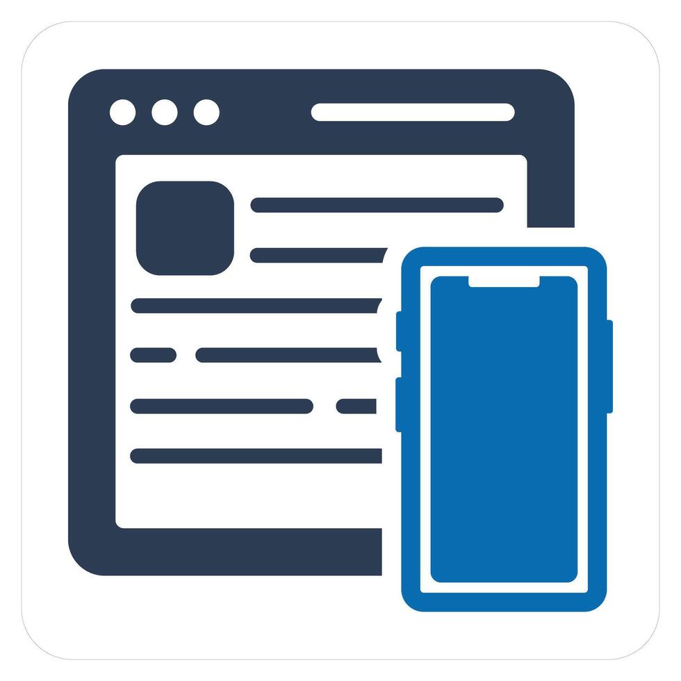 Responsive and mobile icon concept vector