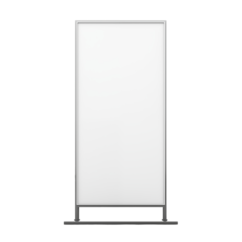 Blank White Billboard Standing In Modern Urban Environment png