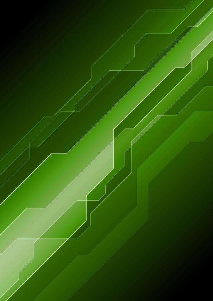Dark green abstract tech background vector