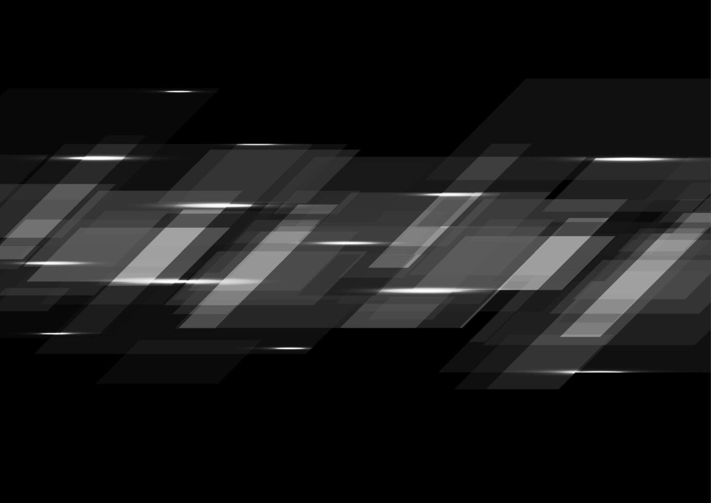 Black abstract tech geometric corporate background vector