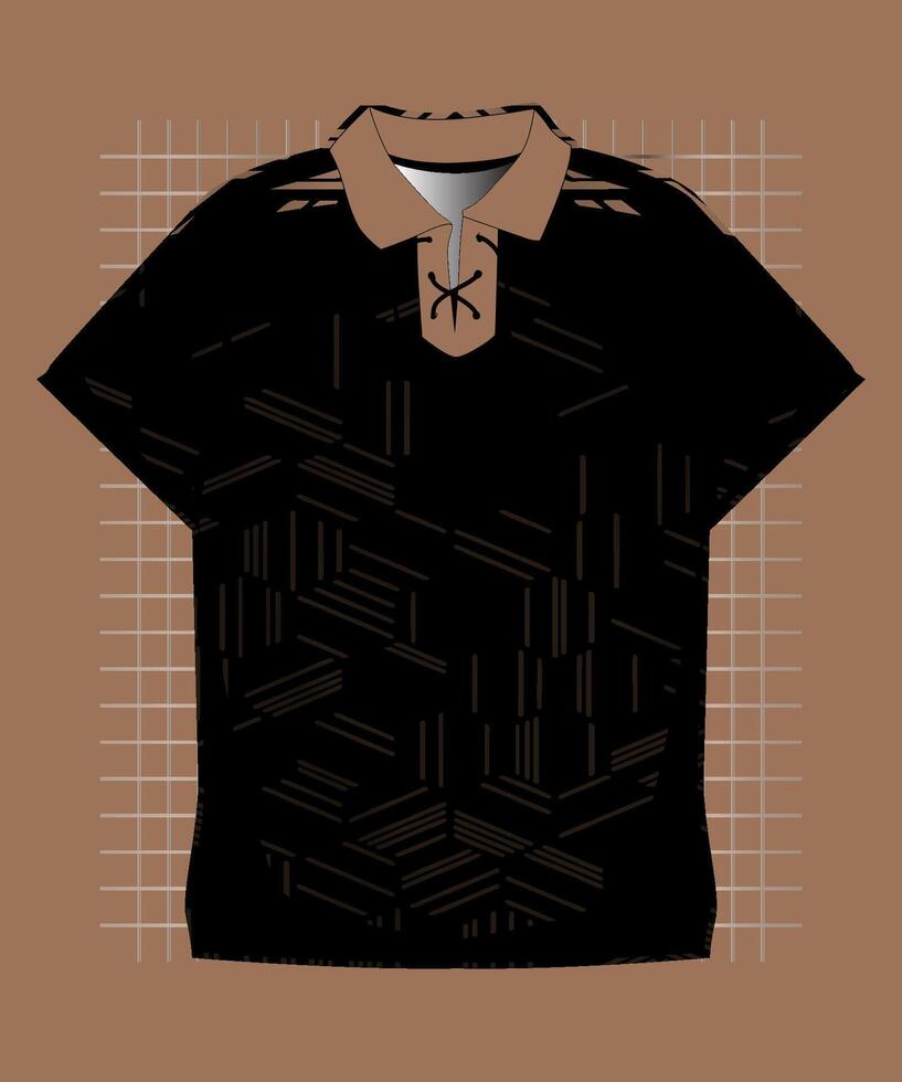 brown jersey pattern vector