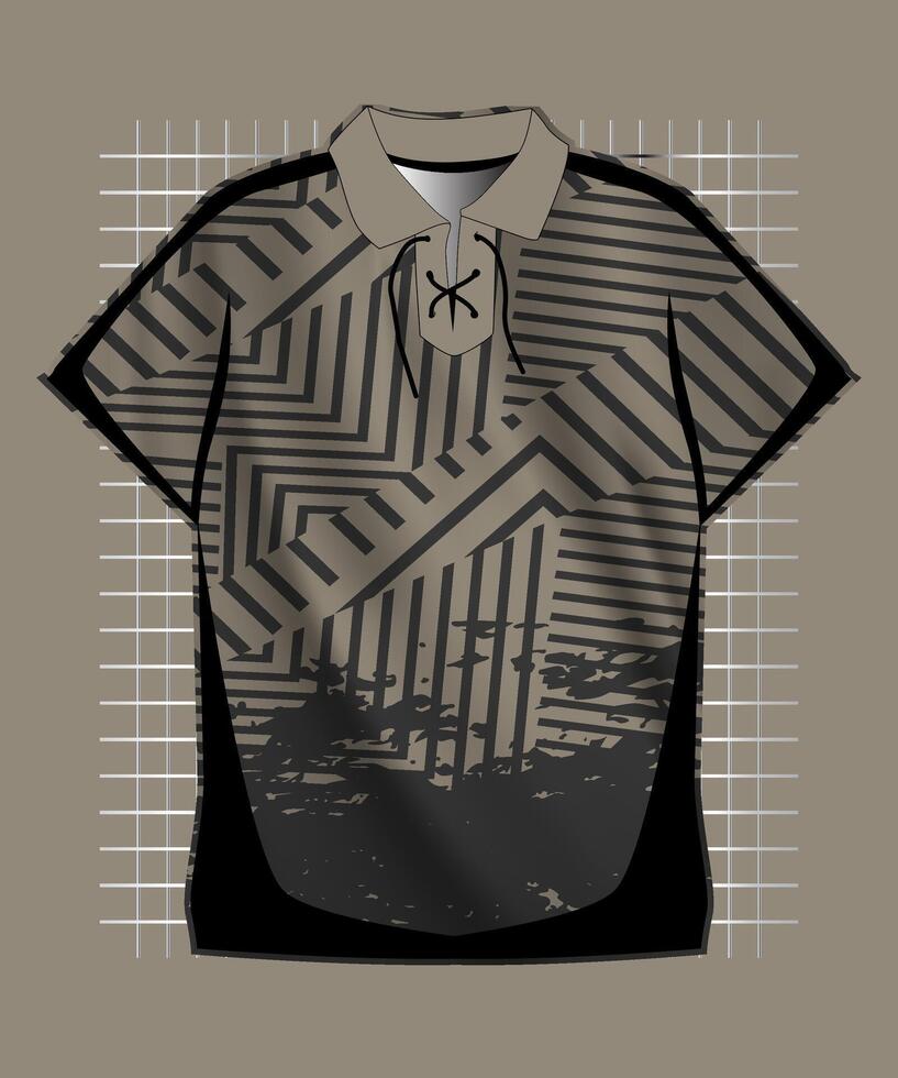 black and grey jersey pattern vector