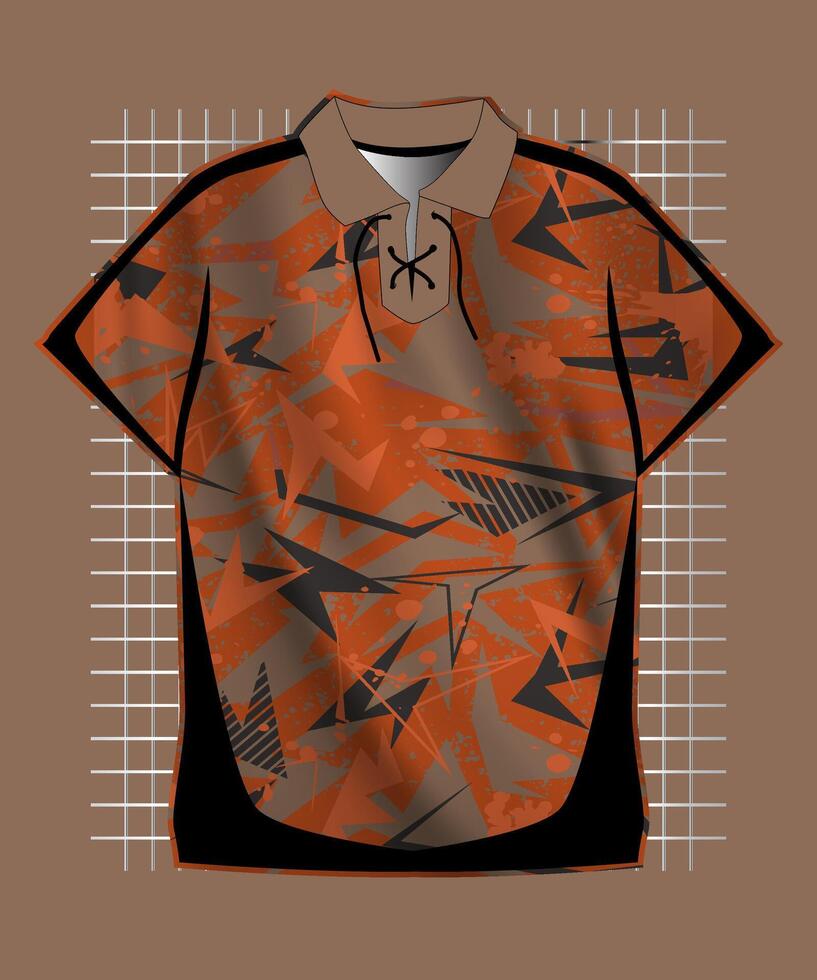 jersey sport shirt template design for soccer Sport, basket ball, running uniform in front view, Shirt mockup , design very simple and easy to custom vector