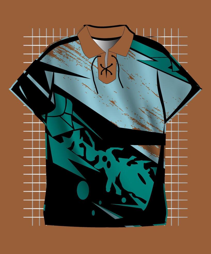 design for soccer Sport, basket ball, running uniform in front view, Shirt mockup , design very simple and easy to custom vector