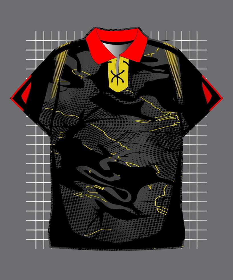 Abstract grey in black jersey pattern vector
