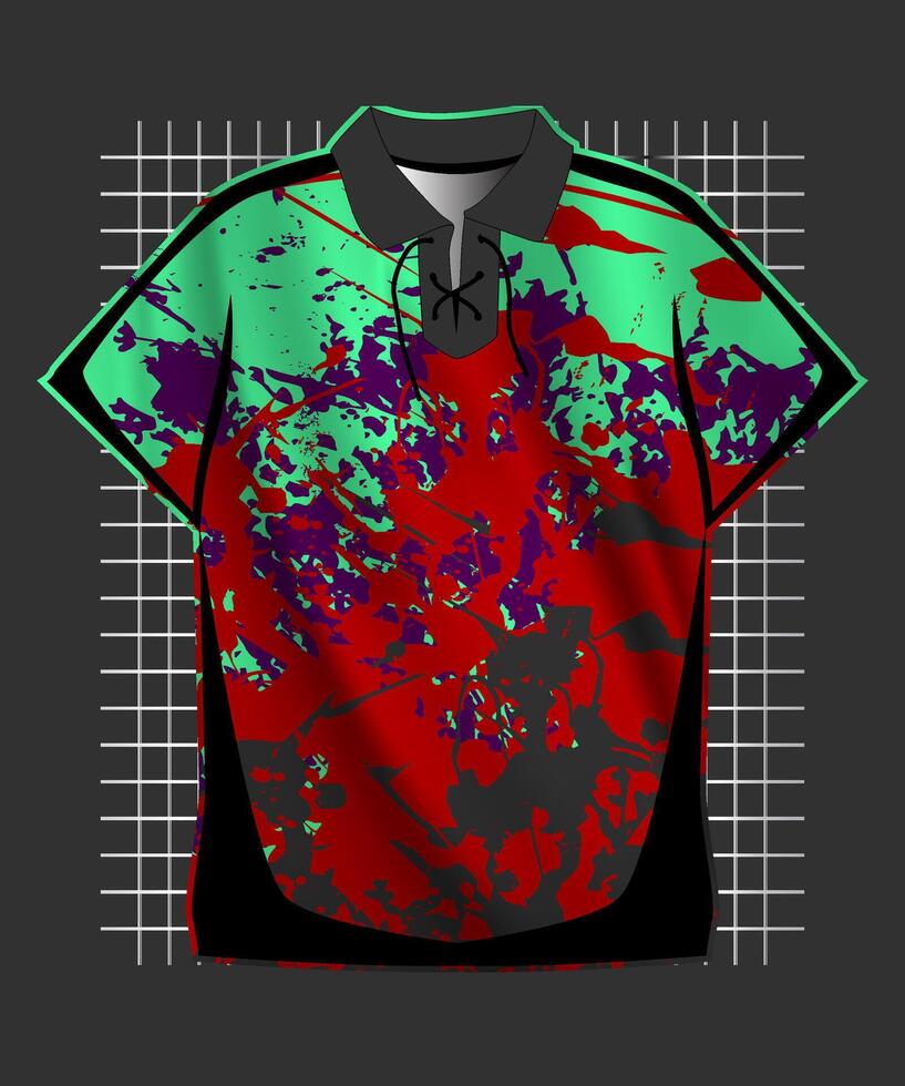 abstract red jersey pattern vector