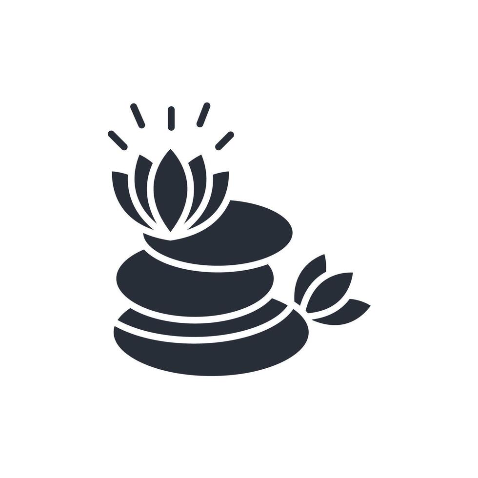 stones icon. .Editable stroke.linear style sign for use web design,logo.Symbol illustration. vector