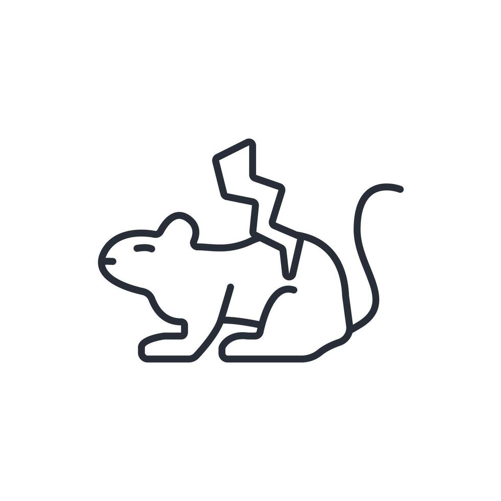 rodent icon. .Editable stroke.linear style sign for use web design,logo.Symbol illustration. vector