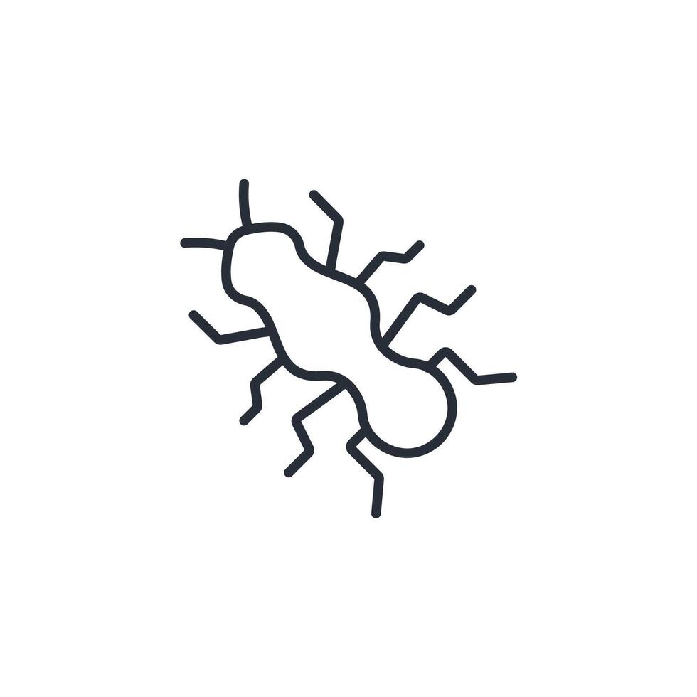 ant icon. .Editable stroke.linear style sign for use web design,logo.Symbol illustration. vector