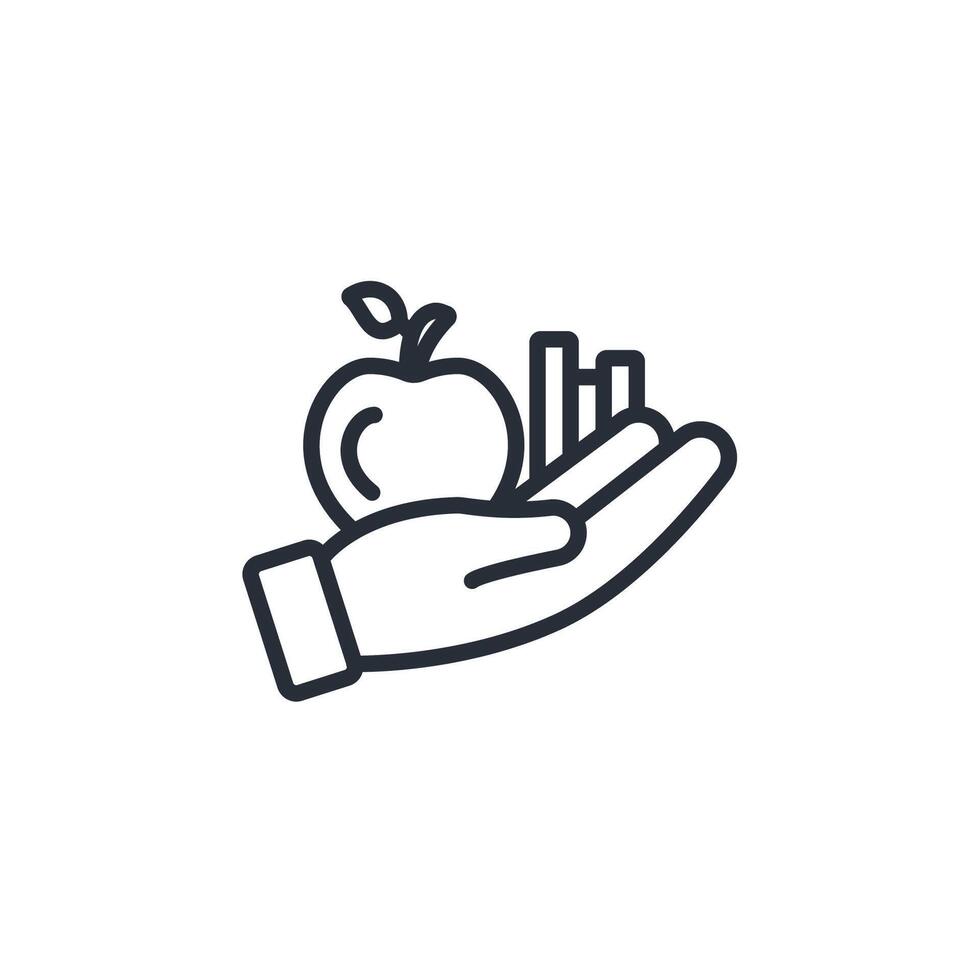 altruism icon. .Editable stroke.linear style sign for use web design,logo.Symbol illustration. vector
