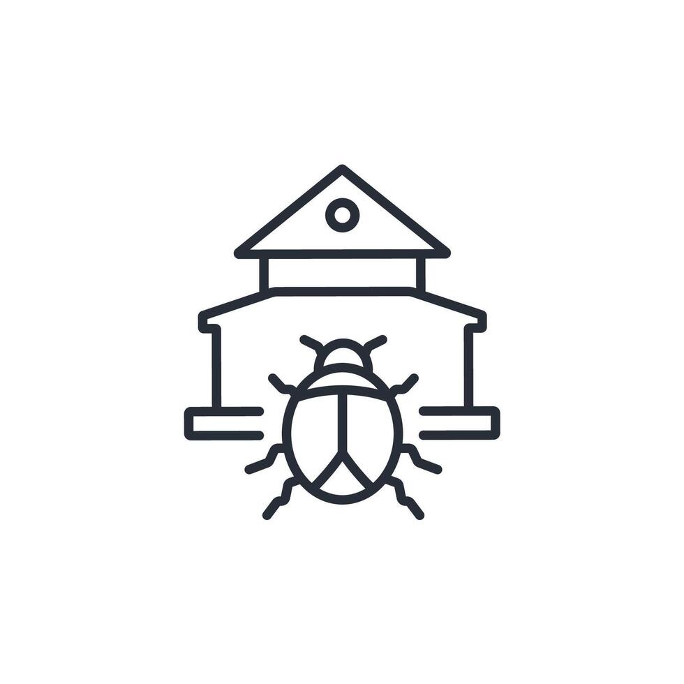 Household icon. .Editable stroke.linear style sign for use web design,logo.Symbol illustration. vector