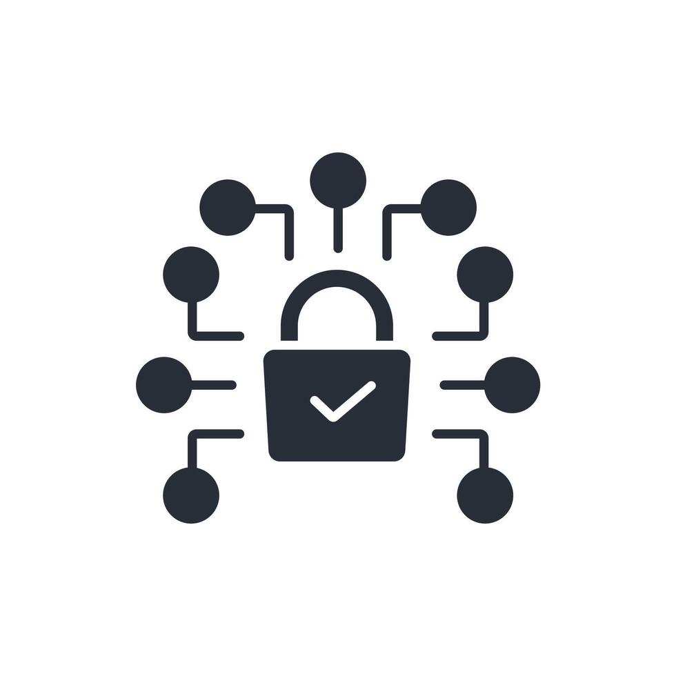 Encryption icon. .Editable stroke.linear style sign for use web design,logo.Symbol illustration. vector