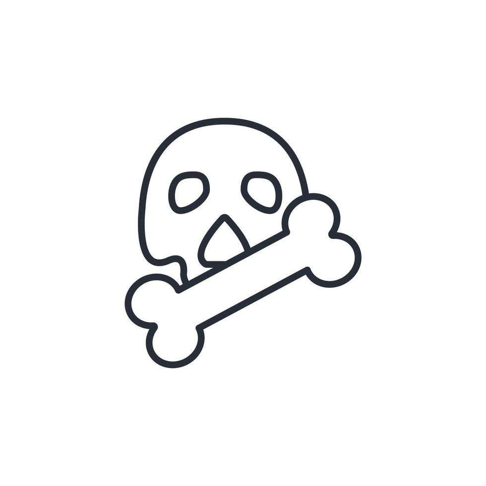 toxic icon. .Editable stroke.linear style sign for use web design,logo.Symbol illustration. vector