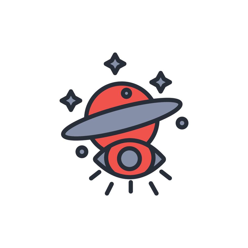 observation icon. .Editable stroke.linear style sign for use web design,logo.Symbol illustration. vector