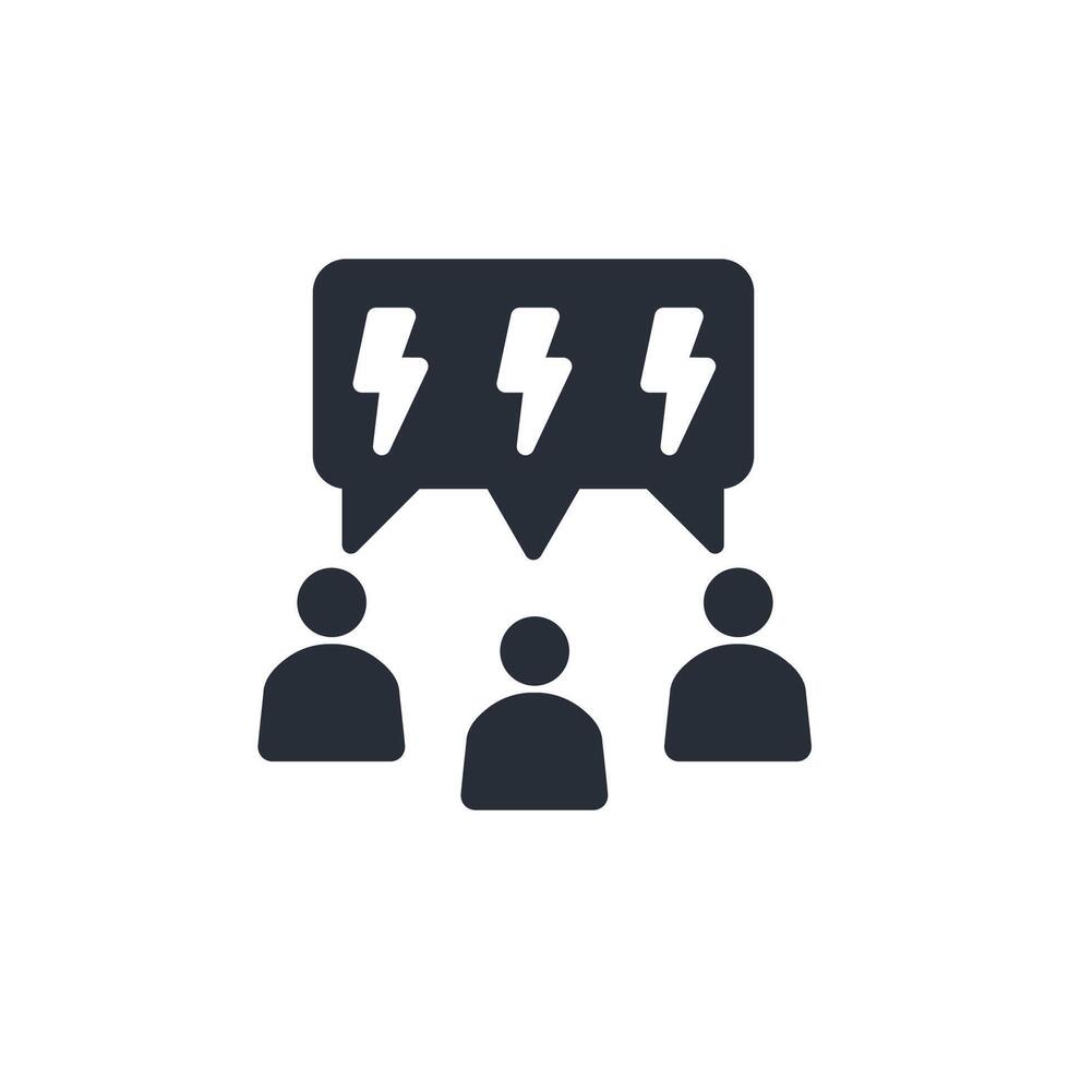 Controversial icon. .Editable stroke.linear style sign for use web design,logo.Symbol illustration. vector