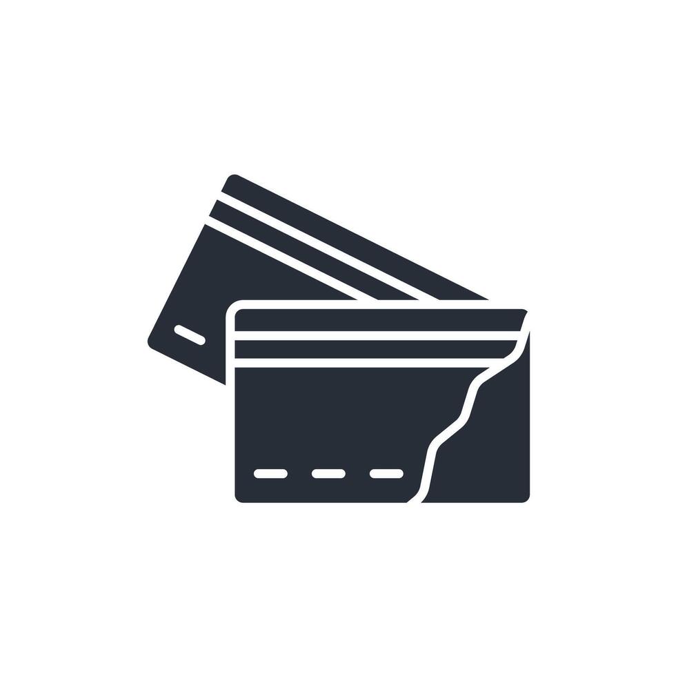 credit card fraud icon. .Editable stroke.linear style sign for use web design,logo.Symbol illustration. vector