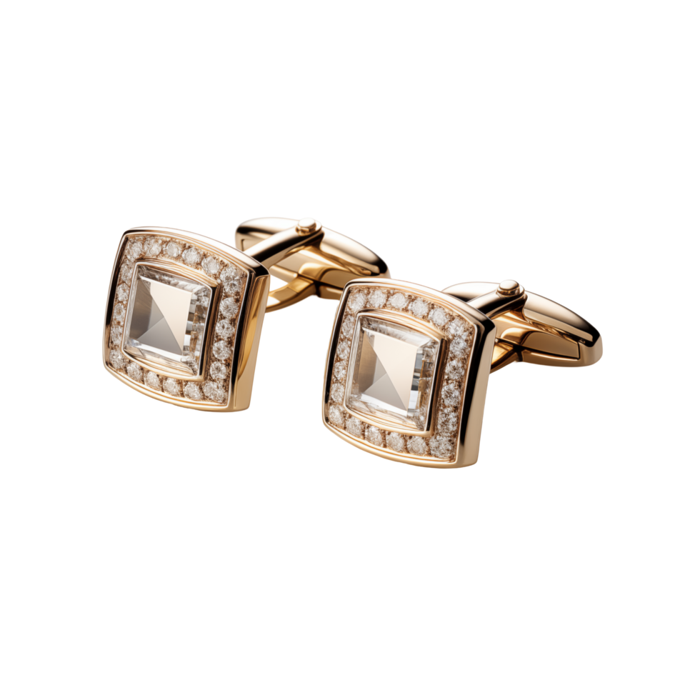 Cufflinks - gold - square - square - square - square - square - square - square png