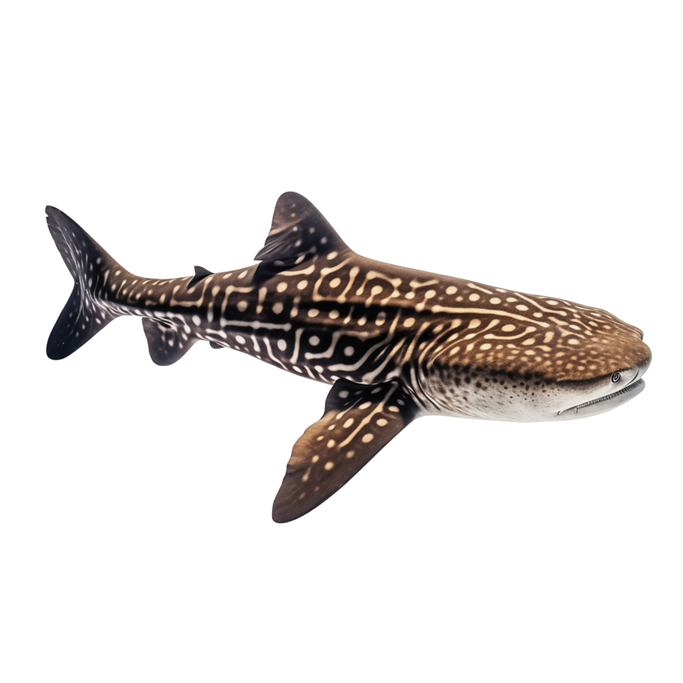 A whale shark is shown on a black background png