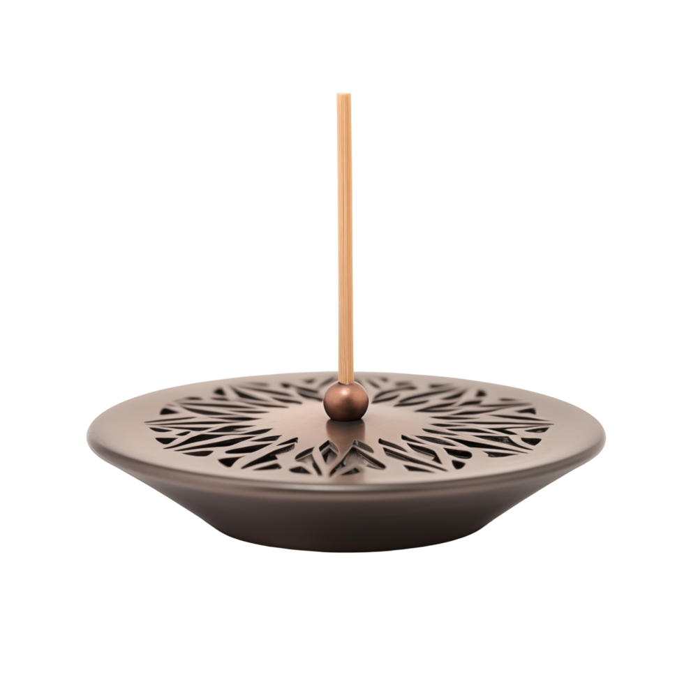 Elegant Incense Holder With Intricate Design On Transparent Background png