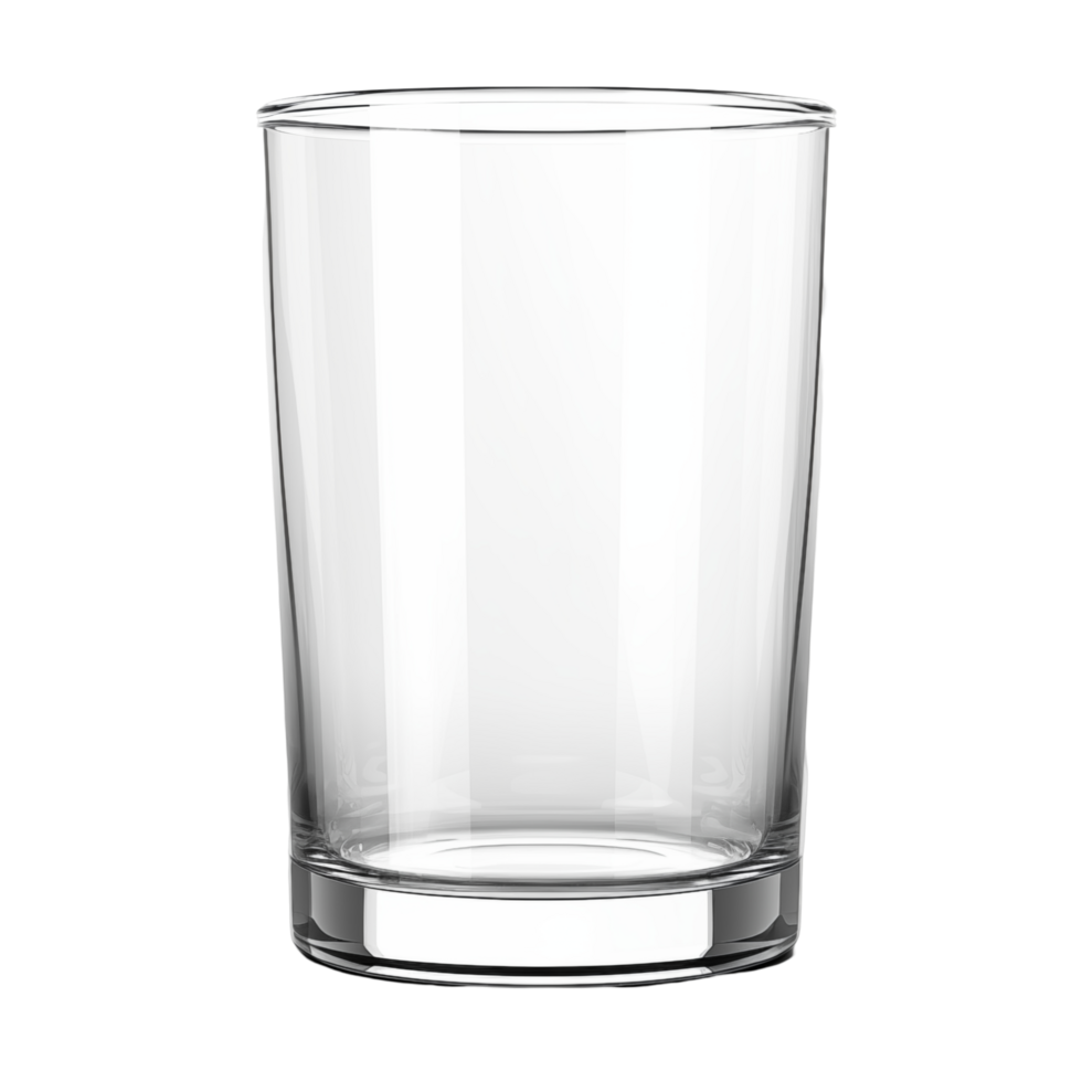 Transparent Glass Cup For Water Or Cold Drinks Isolated On Transparent Background png