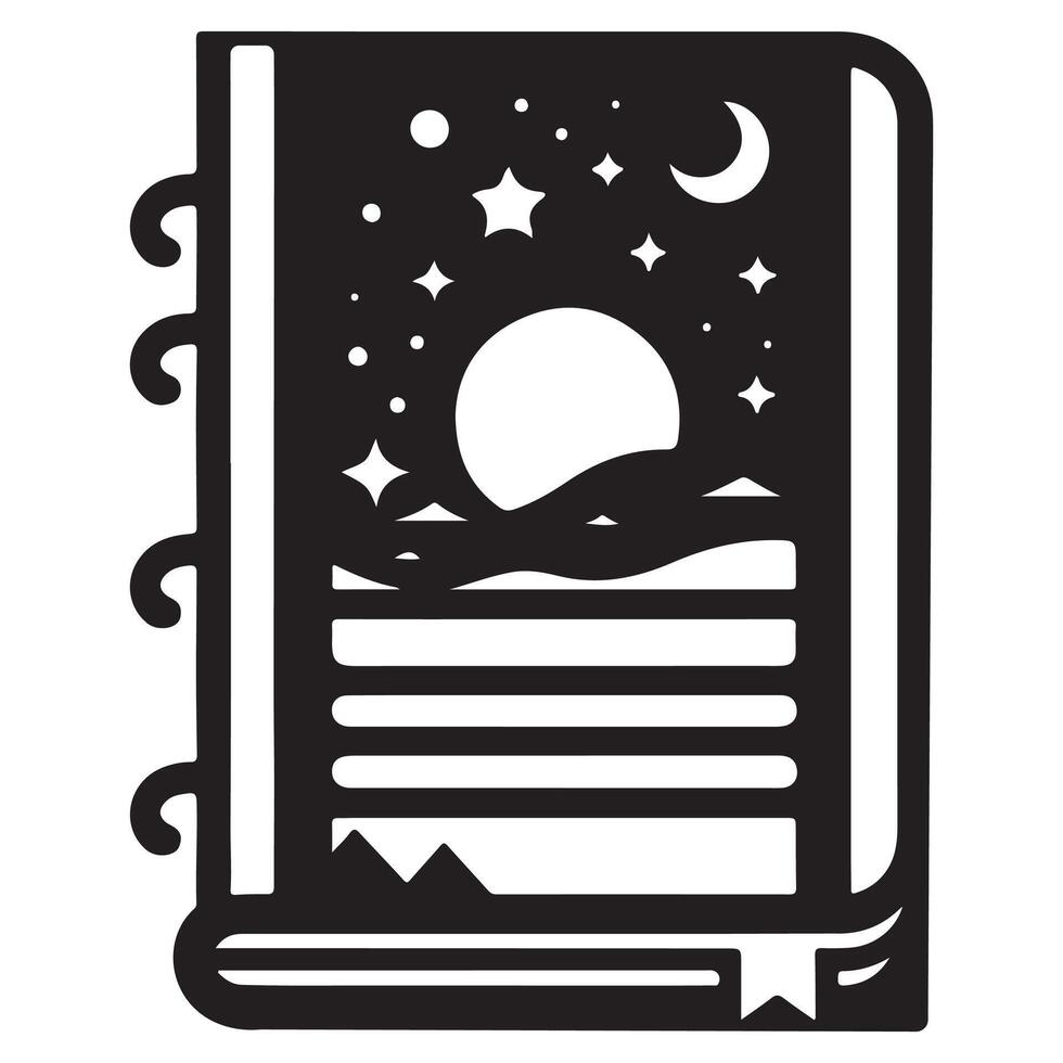 Creative Book silhouette , book icon vector