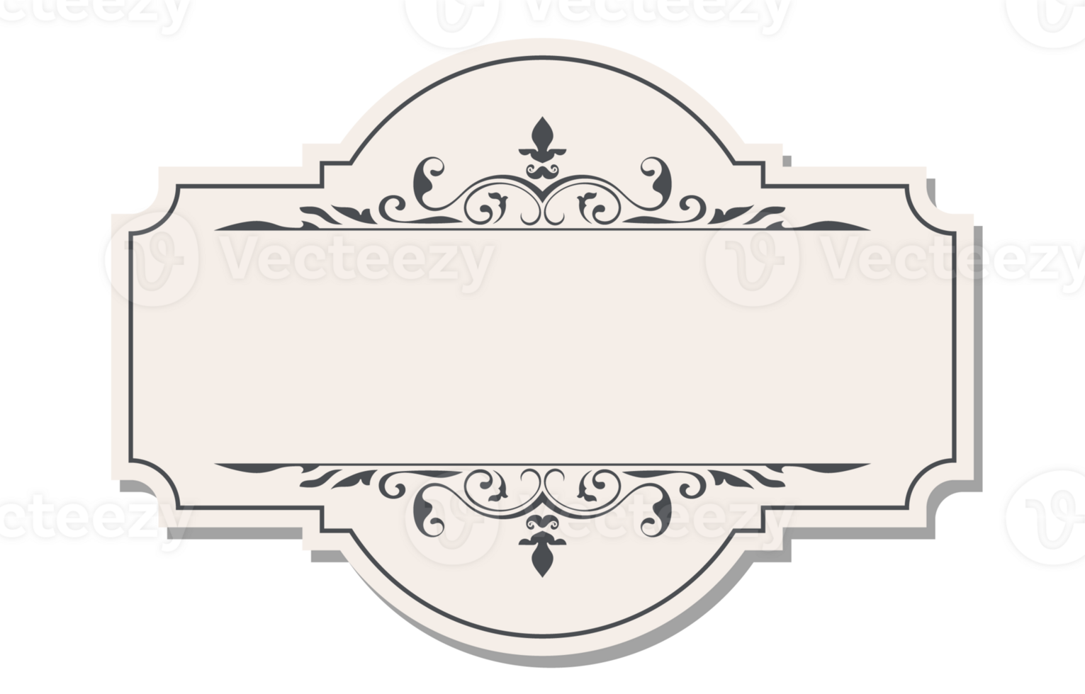 vintage classic frame text box brander decorative frame png