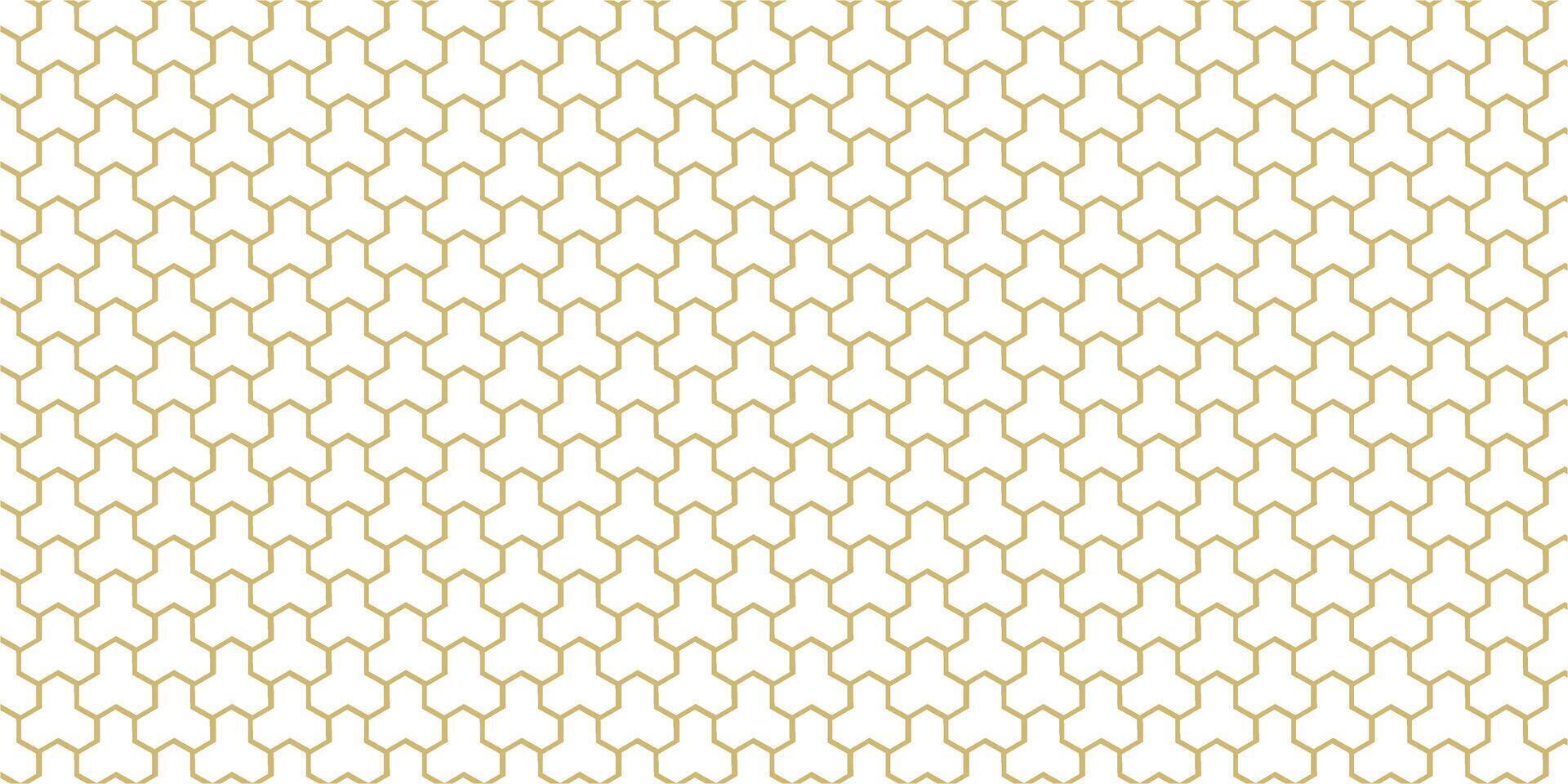 A white and gold geometric pattern vector
