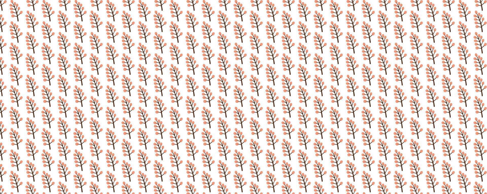 A pattern of red and white flowers on a white background vector