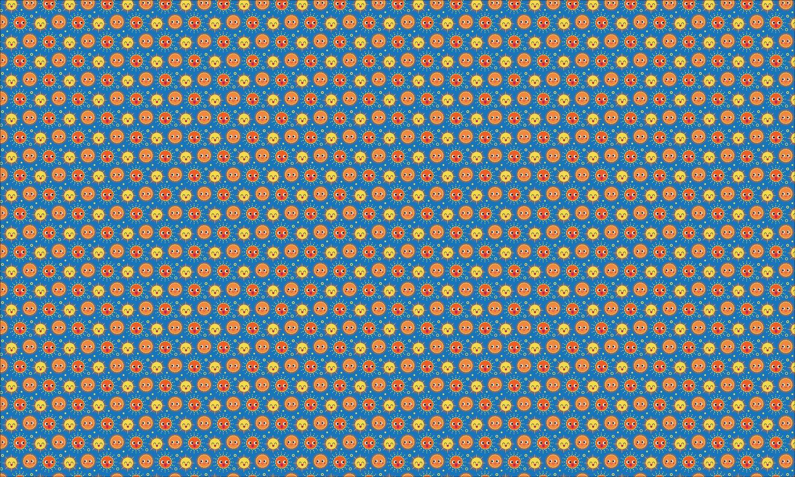 A blue and orange pattern with small dots vector