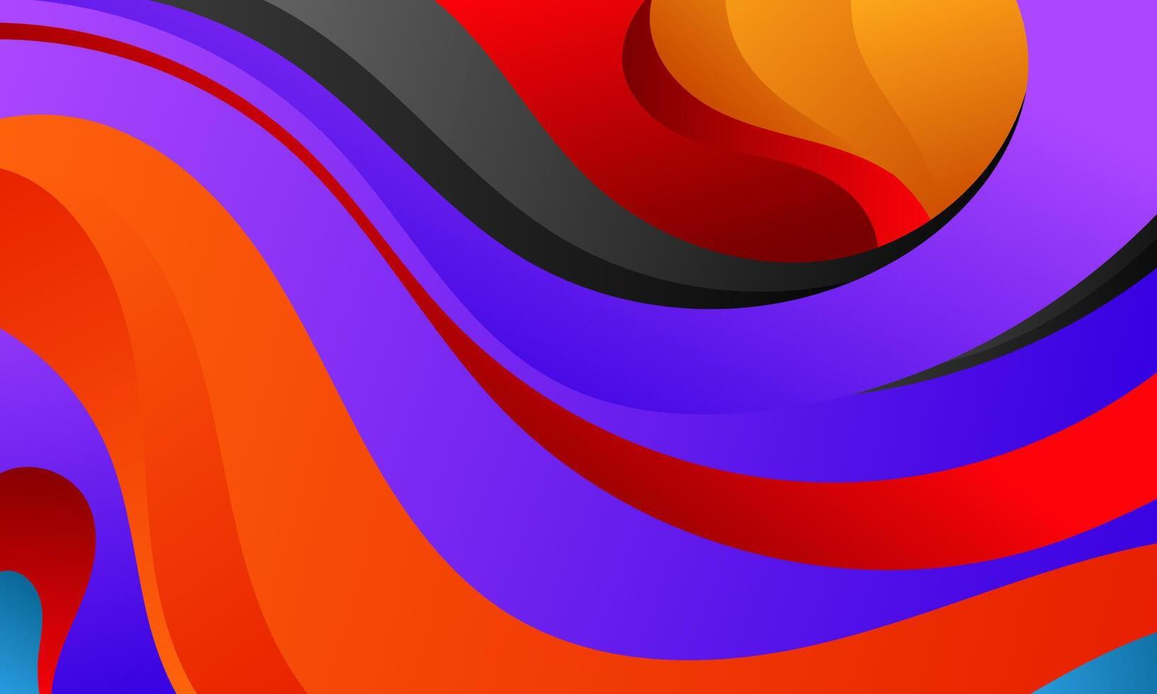 beautiful colorful dynamic wave abstract art illustration background vector
