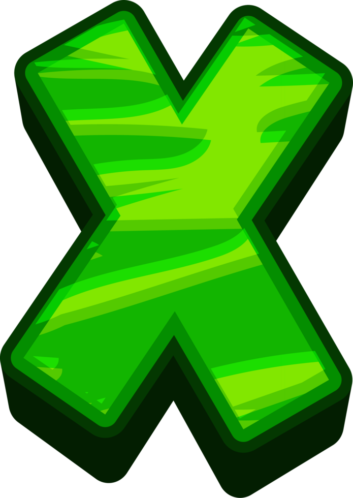 X - green icon png