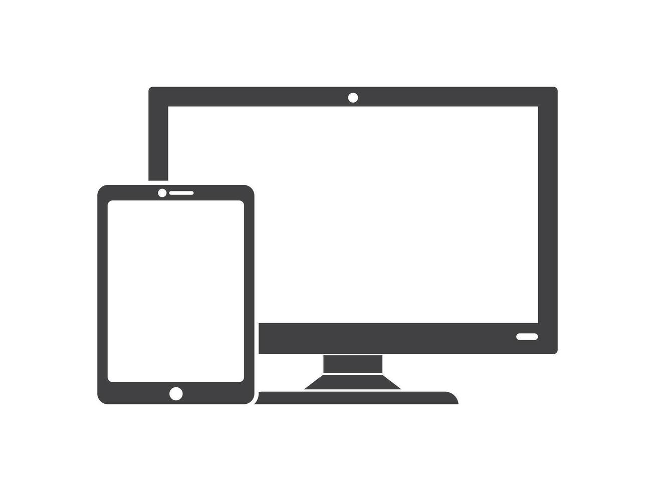 devices icon set vector