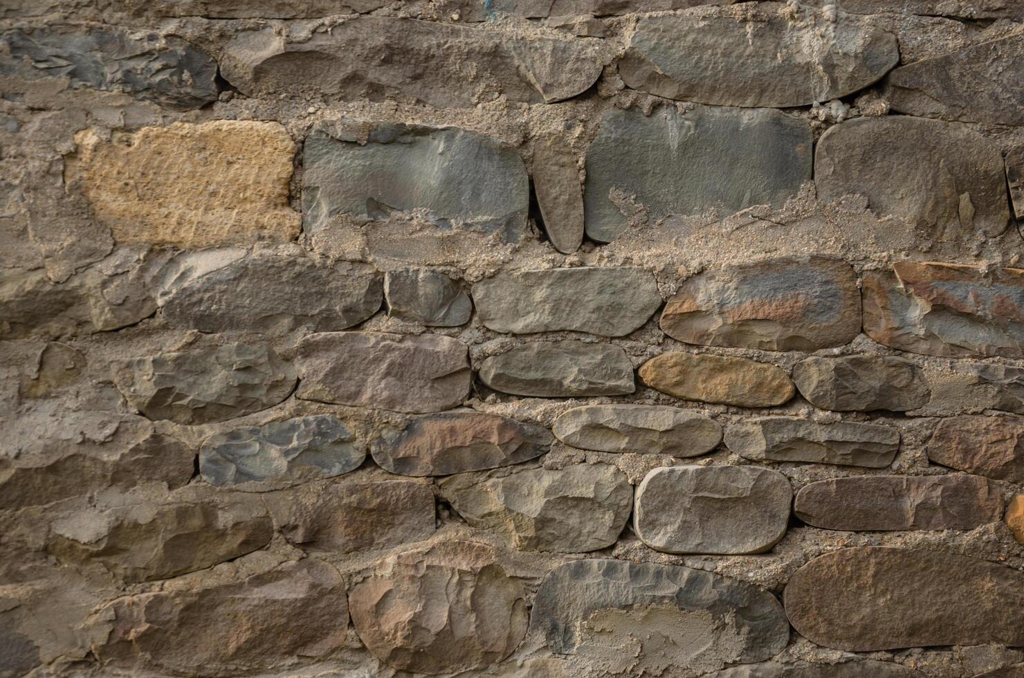 Different Size Stone Wall Background photo