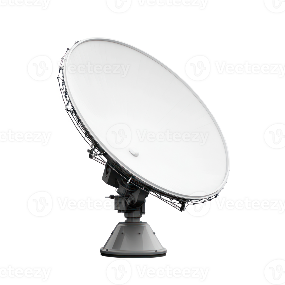 Satellite dish isolate on transparency background png