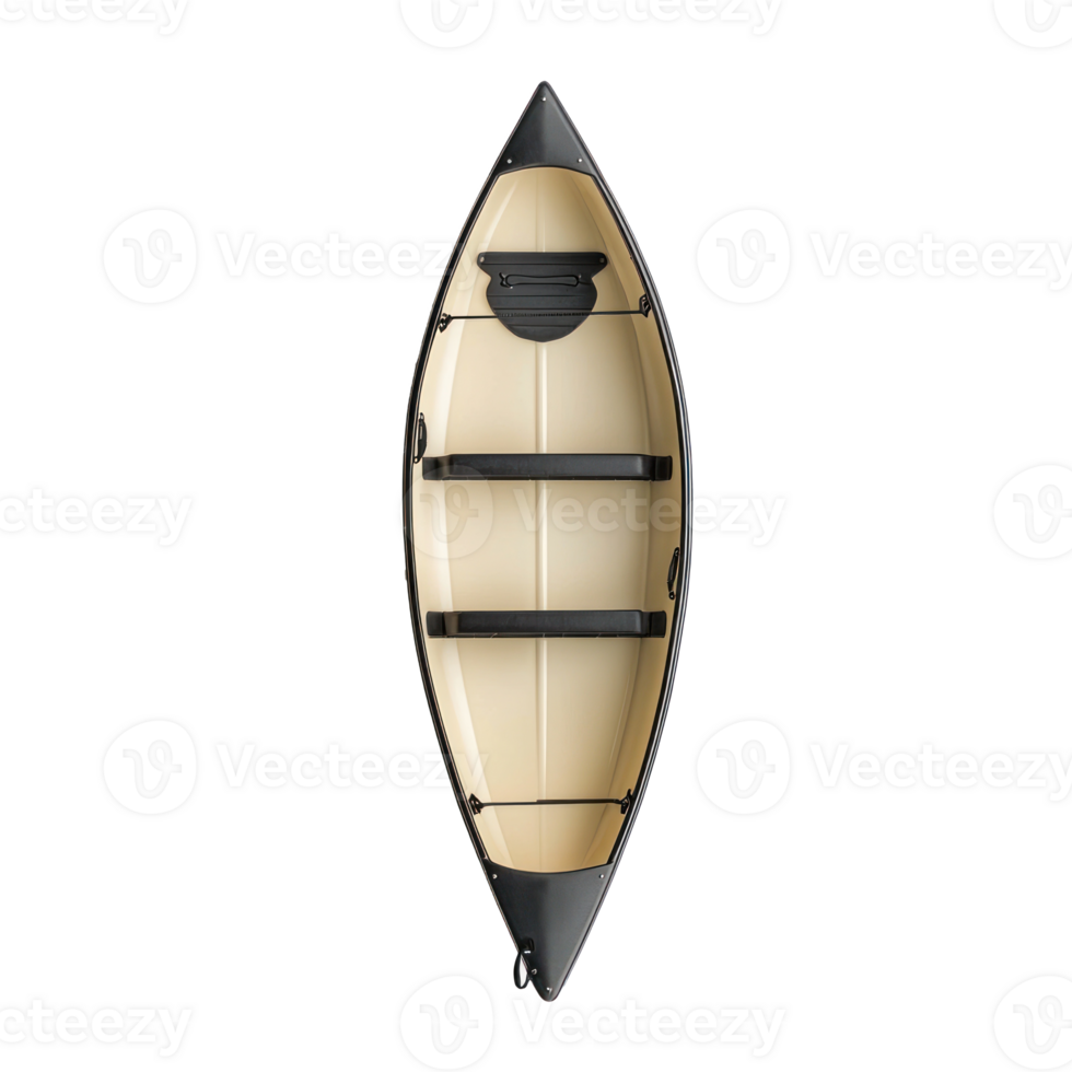 Canoe boat top view isolate on transparency background png