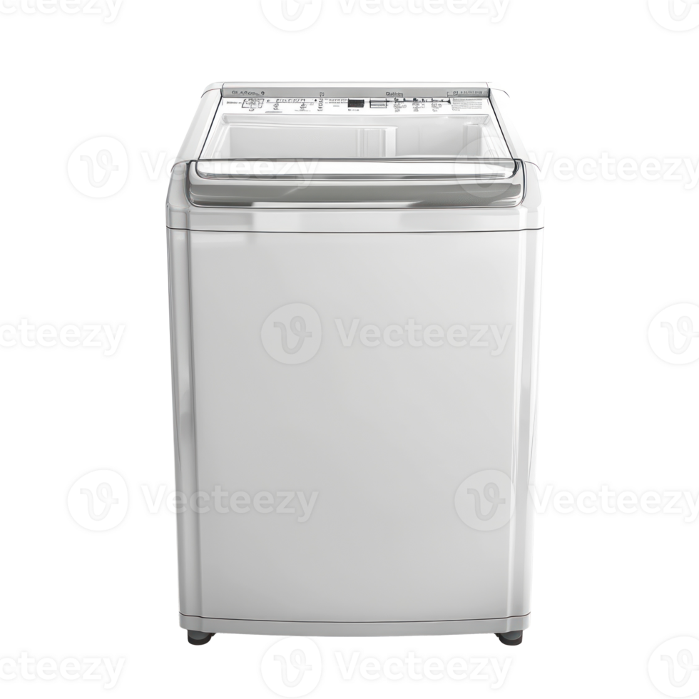 Washion machine clean minimalist isolate on transparency background png