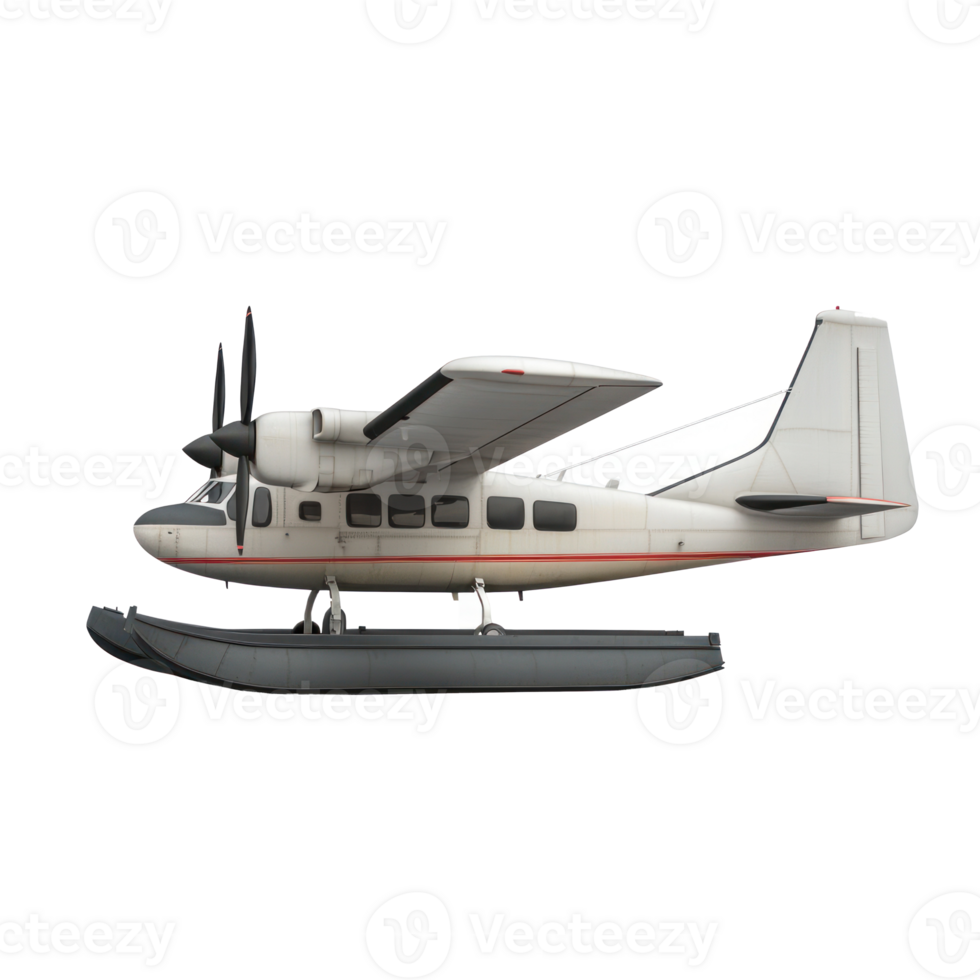 3D Amphibious AIrcraft side view isolate on transparency background png