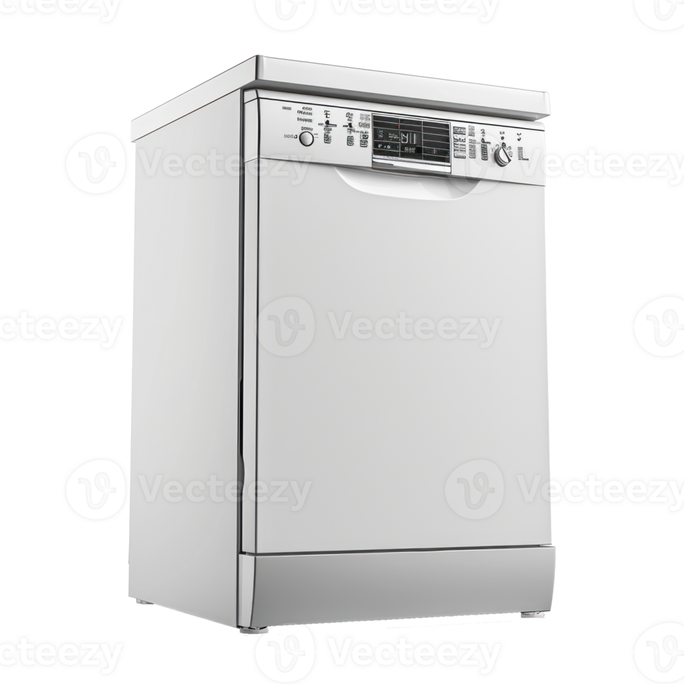 Dishwasher side view full length isolate on transparency background png