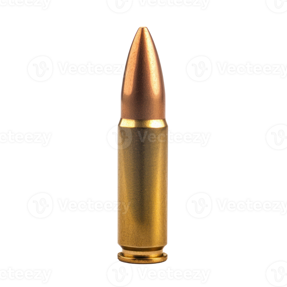 Bullet side view isolate on transparency background png