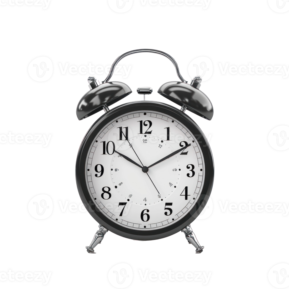Alarm Clock side view full length isolate on transparency background png